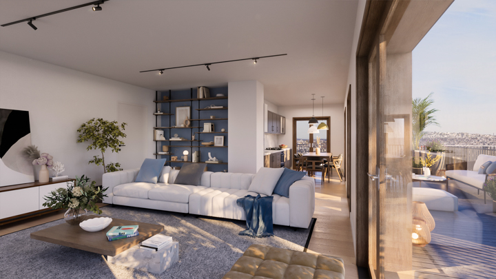 Vue_INTERIEURE salon Gennevilliers