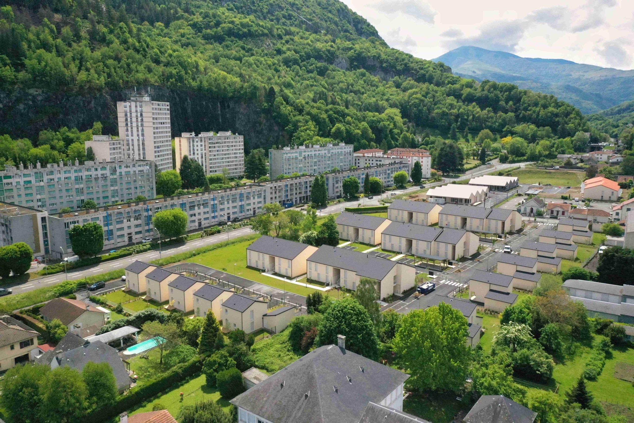 La résidence vue d'en haut Résidence Lourdes Hautes Pyrénées