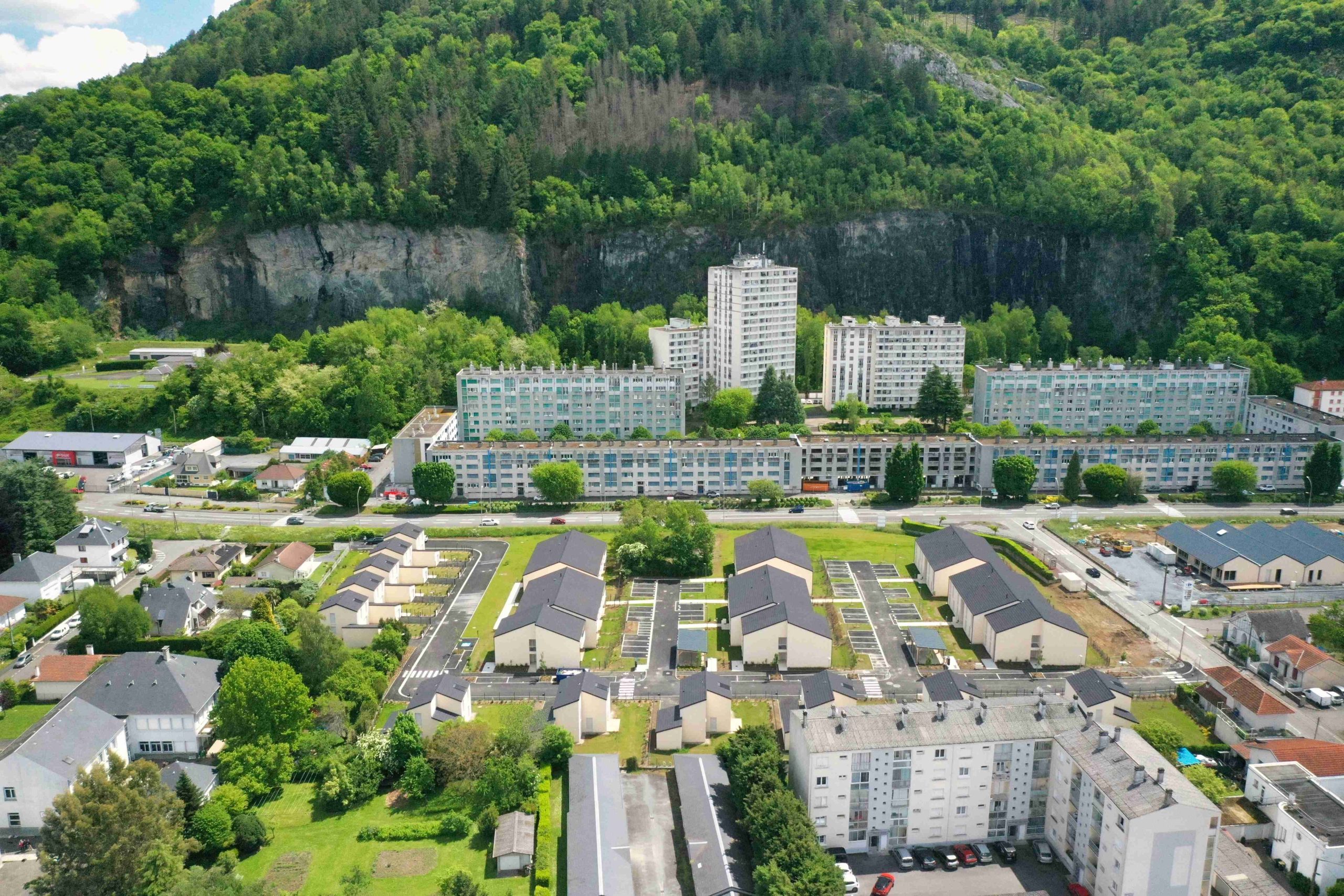 Vue aérienne Résidence Lourdes Hautes Pyrénées
